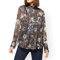 Blouse + top, brown-multicolour