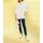 Stand-up collar blouse with cut-outs, white
