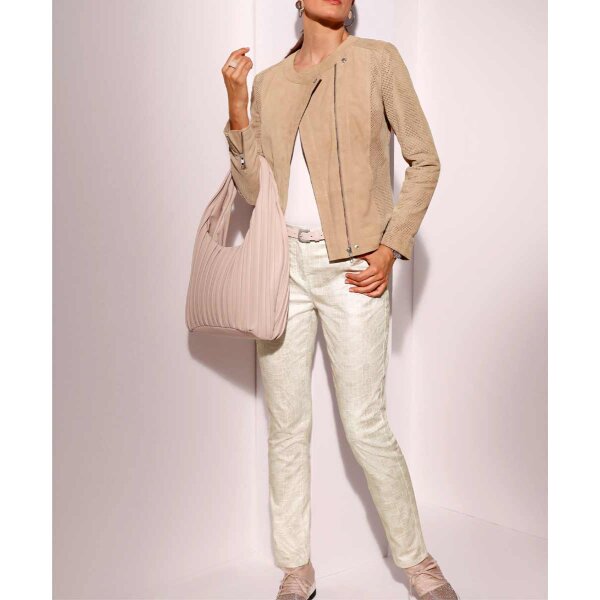 Five pocket stretch trousers, sand
