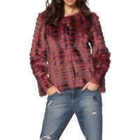 Webpelzjacke, bordeaux
