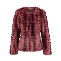 Weave fur jacket, bordeaux