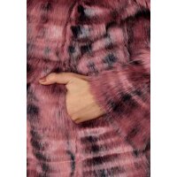 Weave fur jacket, bordeaux