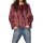 Weave fur jacket, bordeaux