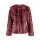 Weave fur jacket, bordeaux