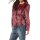Weave fur jacket, bordeaux