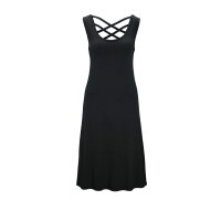 Dress with back decollete, black