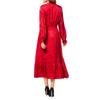 Jacquard-Kleid, rot