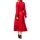 Jacquard-Kleid, rot