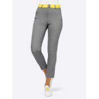 Stretchhose m. Gürtel, grau
