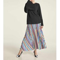 Bluse m. Volants, schwarz