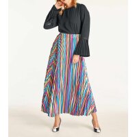 Bluse m. Volants, schwarz