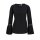 Bluse m. Volants, schwarz