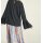 Bluse m. Volants, schwarz