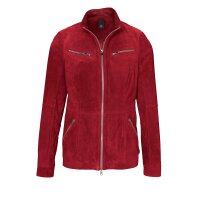 Velourslederjacke, rot