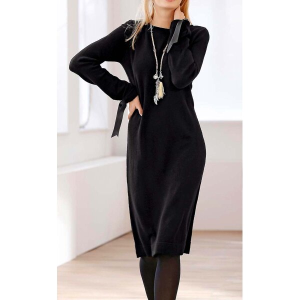 Designer-Strickkleid, schwarz