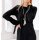Designer-Strickkleid, schwarz
