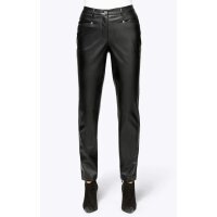 Lederimitathose, schwarz