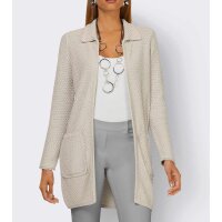 Cardigan with pattern, light grey