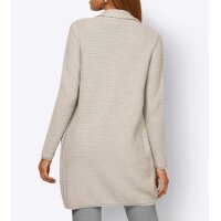 Cardigan with pattern, light grey