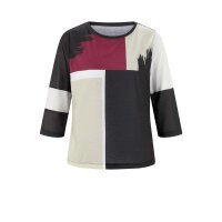 Druckshirt, schwarz-bunt