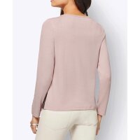 Jerseyshirt m. Stickerei, rosé-grau