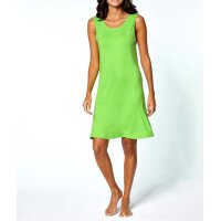 Jersey back decollete dress, green