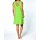 Jersey back decollete dress, green