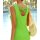 Jersey back decollete dress, green