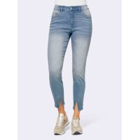 Push-up jeans, blue bleached
