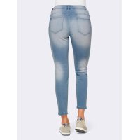 Push-up jeans, blue bleached