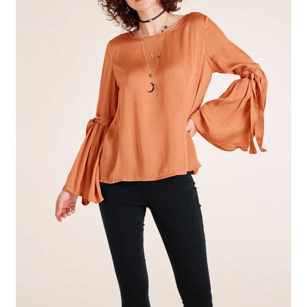 Blouse, copper coloured