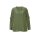 Bluse m.Krempelärmel und Zierknöpfen, khaki