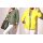 Wende-Sommersteppjacke, khaki-gelb