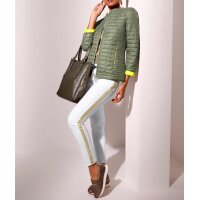 4-Pocket-Stretchjeans, ecru-goldfarben