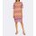 Designer-Druckkleid, orange-sand-pink