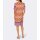 Designer-Druckkleid, orange-sand-pink