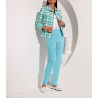 Marynarka w kratkę, kolor aquamarine / biały