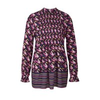 Druckbluse, bunt
