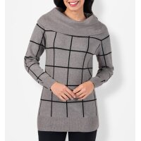 Turtleneck sweater, grey blend