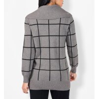 Turtleneck sweater, grey blend