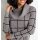 Turtleneck sweater, grey blend