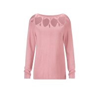 Dekolleté-Pullover, hortensie
