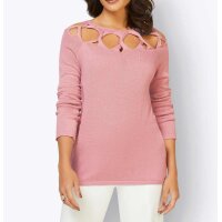 Dekolleté-Pullover, hortensie