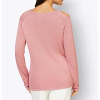 Dekolleté-Pullover, hortensie