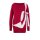 Designer-Intarsien-Pullover, rot-ecru