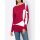 Designer-Intarsien-Pullover, rot-ecru