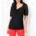 Burnout-pattern blouse shirt, black