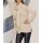 Designer-Pullover m. Schal, sand