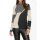 Designer-Wollpullover m. Pailletten, grau-ecru