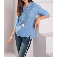 Designer-Pullover, eisblau